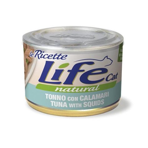 LIFE PET CARE Life Cat Le Ricette Thon avec Calamari et Fagiolini 150 g.