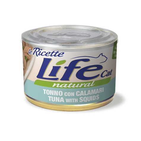 LIFE PET CARE Life Cat Le Ricette Tonno con Calamari e Fagiolini 150 gr. - 
