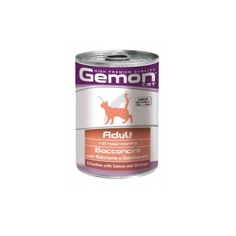 MONGE Adult Bocconcini avec Saumon et Crevettes 400 g.