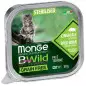 MONGE BWild Adult Paté Terrine Anchovies with Wild Boar with Vegetables - Sterilized 100 gr.
