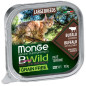 MONGE BWild Adult Paté Terrine Bufalo avec Ortaggi Large Breed All Life Stage 100 g.