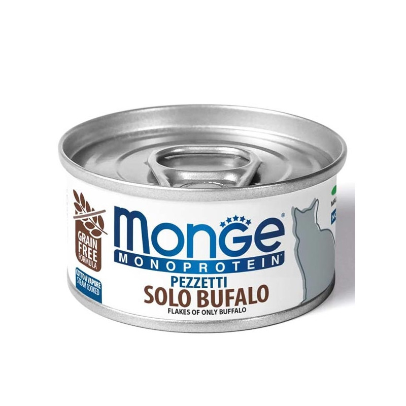 MONGE Monoprotéique Bouchées Pur Bufalo 80 g. MONGE Monoprotéique Bouchées Pur Bufalo 80 g.