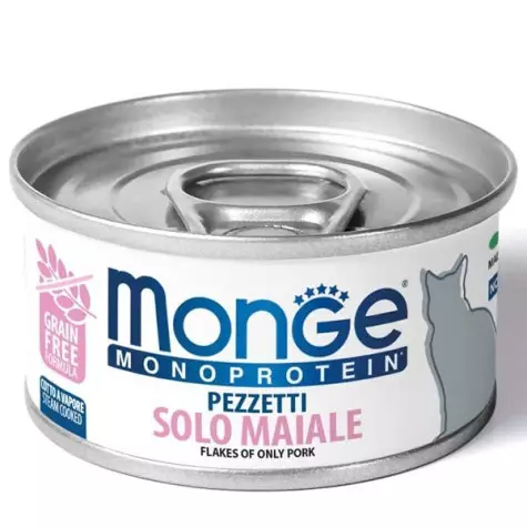 MONGE Monoproteico Pieces Only Pork 80 gr.