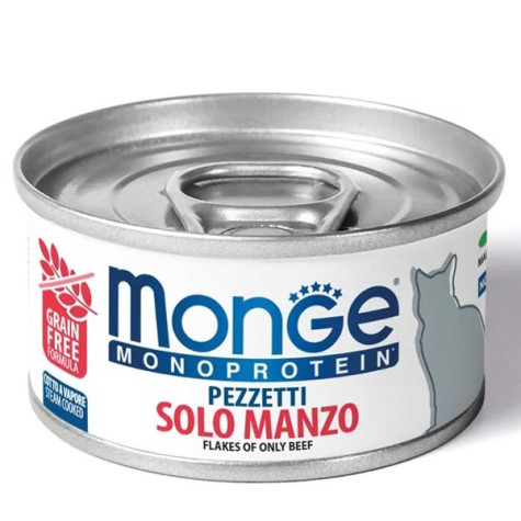 MONGE Monoprotéique Bouchées Pur Bœuf 80 g.