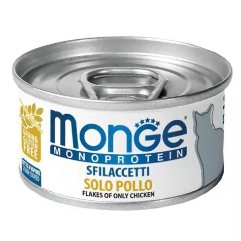 MONGE Sfilaccetti Nur Huhn 80 gr.