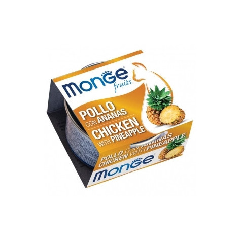 MONGE Natural Superpremium Fruits Pollo con Ananas 80 gr. - 