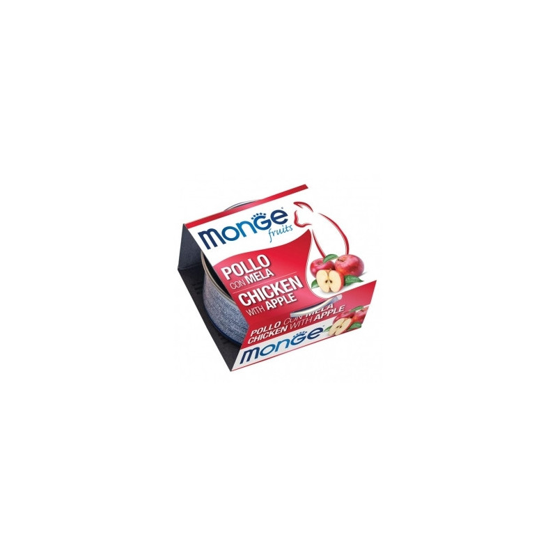 MONGE Natural Superpremium Fruits Poulet avec Pomme 80 g. MONGE Natural Superpremium Fruits Poulet avec Pomme 80 g.