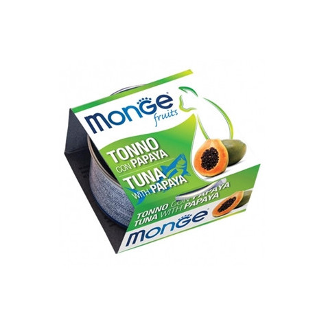 MONGE Natural Superpremium Fruits Thon avec Papaya 80 g.