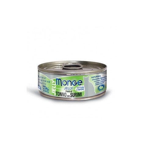 MONGE Natural Superpremium Jelly Filetti di Tonno del Pacifico e Surimi 80 gr. - 