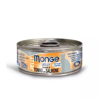 MONGE Natural Superpremium Jelly Filetti di Tonno Bonito con Salmone 80 gr. - 