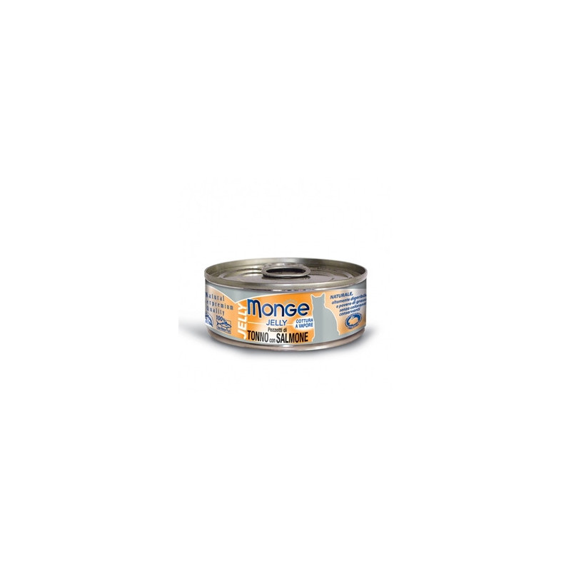 MONGE Natural Superpremium Jelly Bonito Thunfischfilets mit Lachs 80 gr.