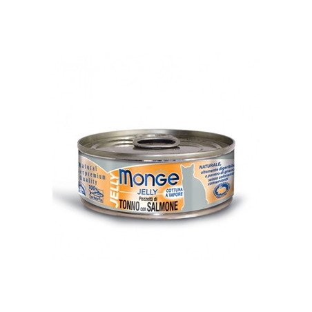 MONGE Natural Superpremium Jelly Filetti di Tonno Bonito con Salmone 80 gr. - 