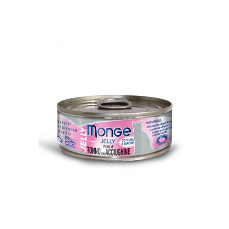 MONGE Natural Superpremium Jelly Pezzetti di Tonno e Acciughe 80 gr. - 