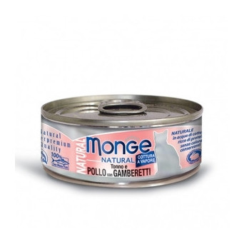 MONGE Natural Superpremium Tonno e Pollo con Gamberetti 80 gr. - 