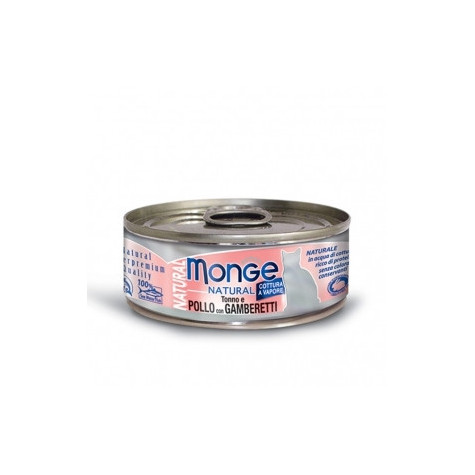 MONGE Natural Superpremium Tonno e Pollo con Gamberetti 80 gr. - 