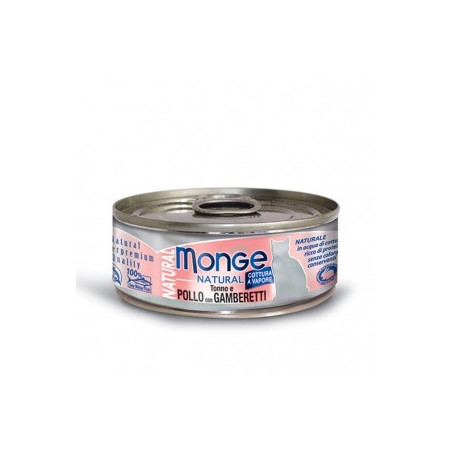 MONGE Natural Superpremium Tonno e Pollo con Gamberetti 80 gr. - 