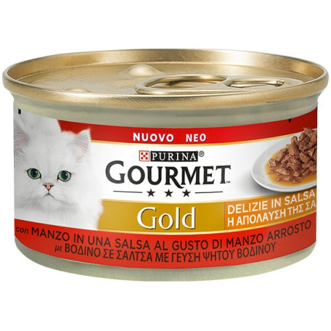PURINA Gold Delights with Beef in Sauce 85 gr.
