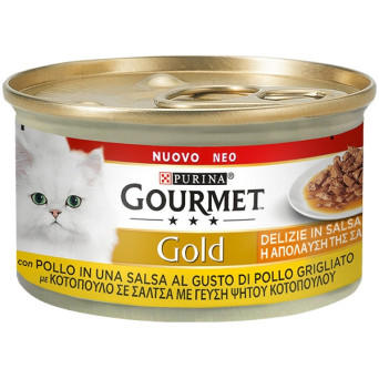 PURINA Gold Delights mit Hühnchen in Sauce 85 gr.