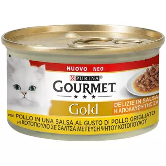 PURINA Gold Delights mit Hühnchen in Sauce 85 gr.