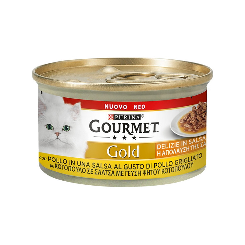 PURINA Gold Delights mit Hühnchen in Sauce 85 gr.