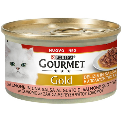 PURINA Gold Delizie con Salmone in Salsa 85 gr. -
