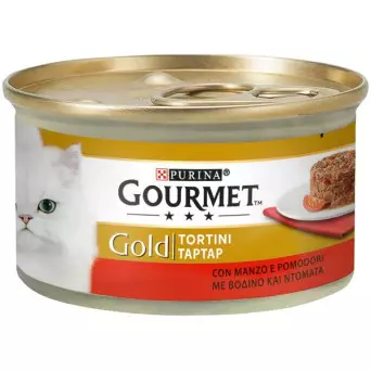 PURINA Goldtörtchen mit Rindfleisch und Tomate 85 gr.