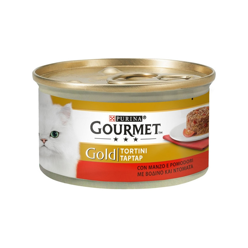 PURINA Gold Tortini avec Bœuf et Pomodoro 85 g. PURINA Gold Tortini avec Bœuf et Pomodoro 85 g.