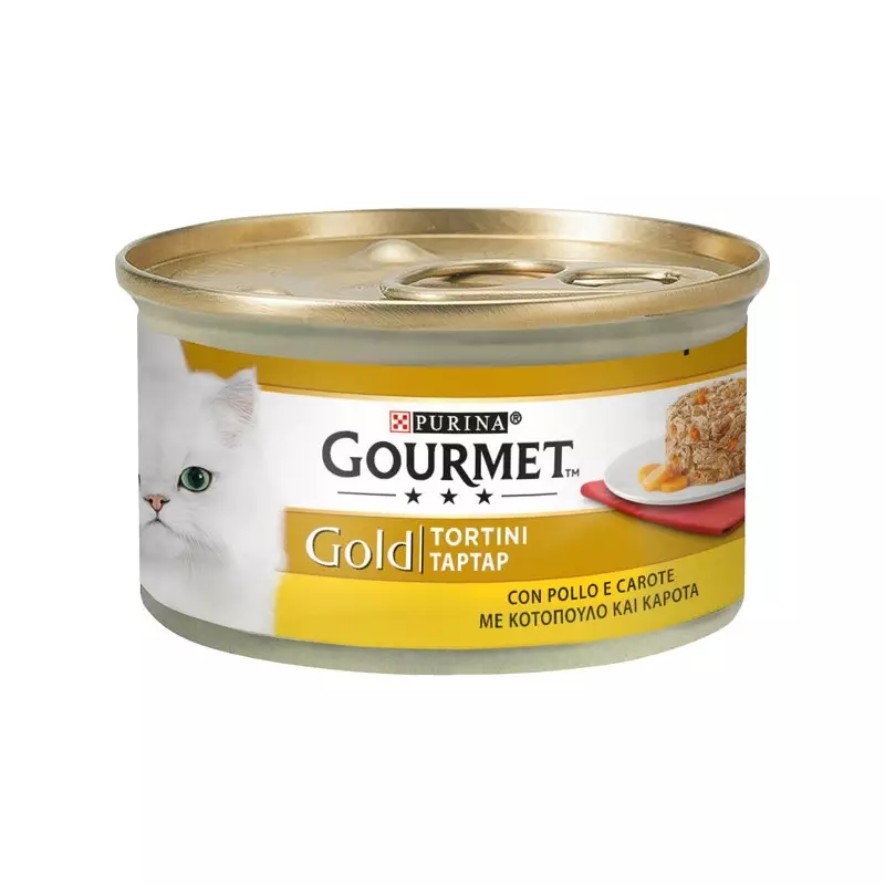 PURINA Goldtörtchen mit Hühnchen und Karotten 85 gr. PURINA Goldtörtchen mit Hühnchen und Karotten 85 gr.