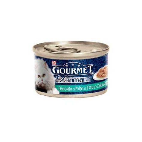 PURINA Gourmet Diamant avec Dadolata di Polpa di Thon Orientale 85 g.