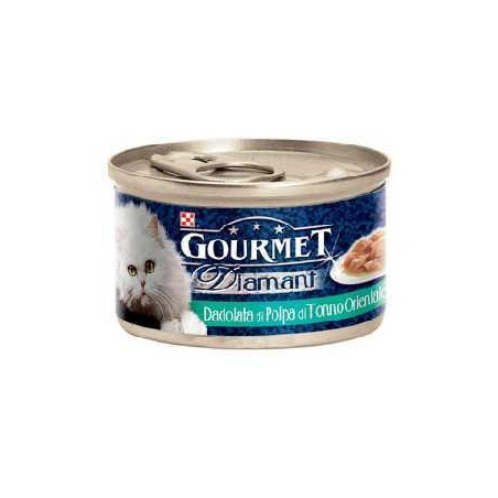 PURINA Gourmet Diamant con Dadolata di Polpa di Tonno Orientale 85 gr. - 