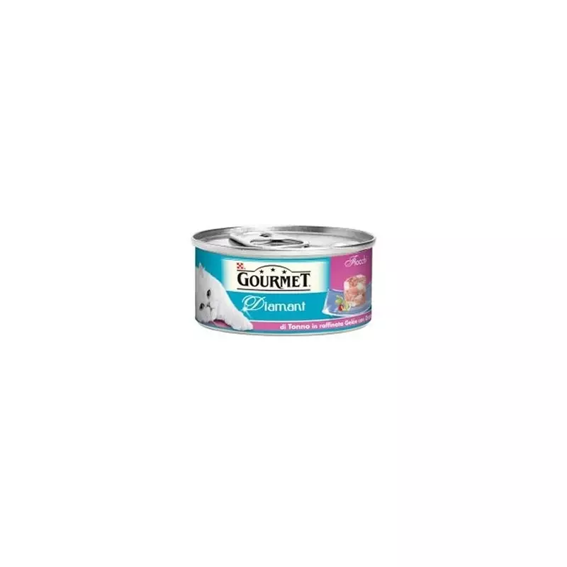 PURINA Gourmet Diamant with Tuna Flakes in Refined Gelée with Sea Bream 85 gr.