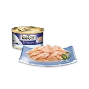 PURINA Gourmet Diamant mit Thunfischflocken in Sauce 85 gr.