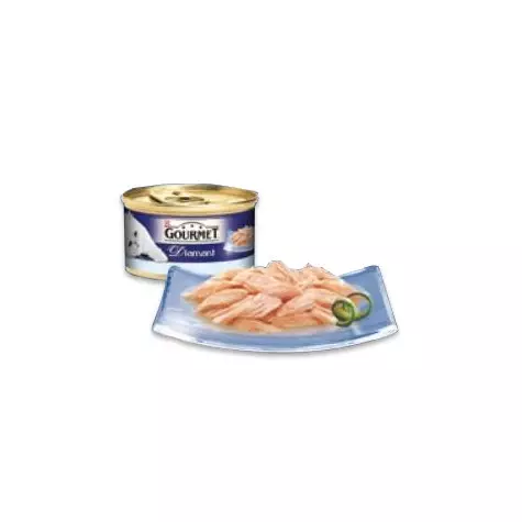 PURINA Gourmet Diamant mit Thunfischflocken in Sauce 85 gr.