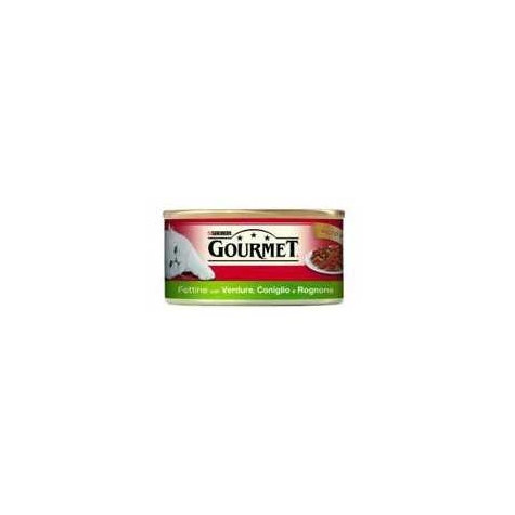 PURINA Gourmet Fettine avec Légumes Lapin et Rognone 195 g.