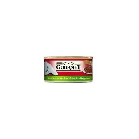 PURINA Gourmet-Schnitten mit Kaninchen- und Nierengemüse 195 gr.