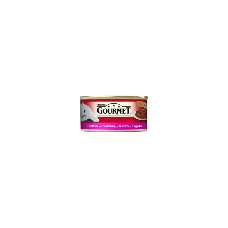 PURINA Gourmet Scheiben mit Gemüse Rind und Leber 195 gr.