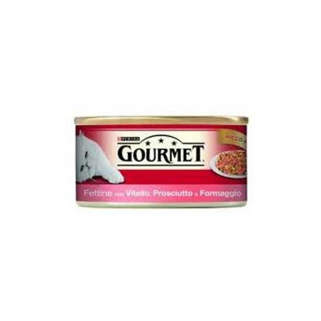 PURINA Gourmet Fettine con Vitello Prosciutto e Formaggio 195 gr. - 