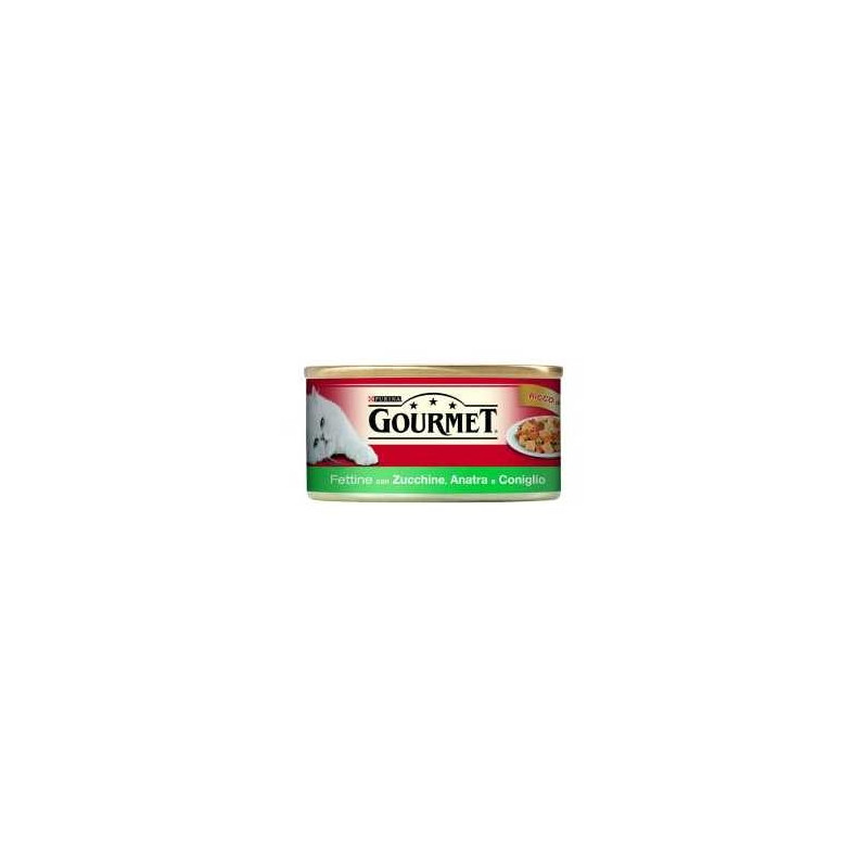 PURINA Gourmet Fettine avec Courgettes Canard et Lapin 195 g. PURINA Gourmet Fettine avec Courgettes Canard et Lapin 195 g.