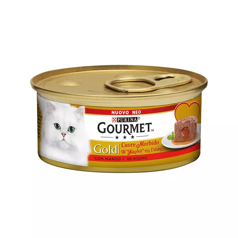 PURINA Gourmet Gold Soft Heart mit Rind 85 gr.