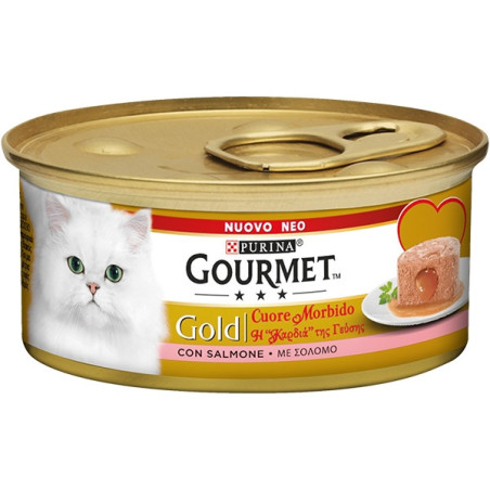 PURINA Gourmet Gold Cuore Morbido con Salmone 85 gr. - 