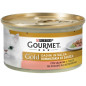PURINA Gourmet Gold Dadini en sauce avec Saumon et Poulet 85 g.