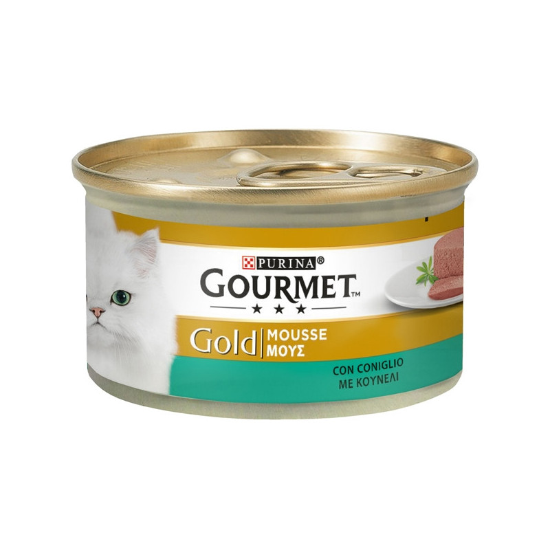 PURINA Gourmet Gold Mousse with Rabbit 85 gr.