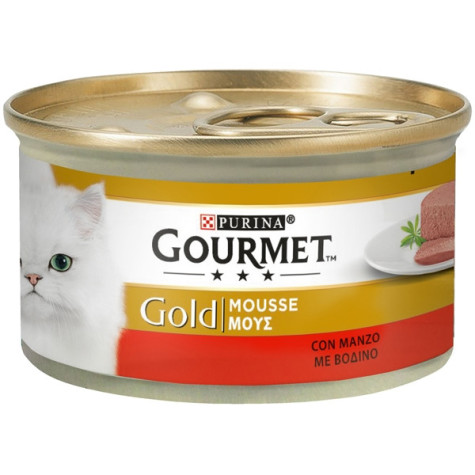 PURINA Gourmet Gold Mousse with Beef 85 gr.