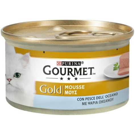 PURINA Gourmet Gold Mousse avec Poisson dell'Oceano 85 g.