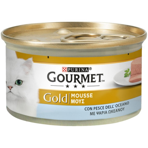 PURINA Gourmet Gold Mousse con Pesce dell'Oceano 85 gr. - 