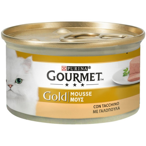 PURINA Gourmet Gold Mousse con Pollo Tacchino 85 gr. - 