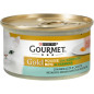 PURINA Gourmet Gold Mousse mit Kabeljau-Gemüse und Karotten 85 gr.