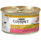 PURINA Gourmet Gold Mousse avec Légumes Truite et Pomodori 85 g.