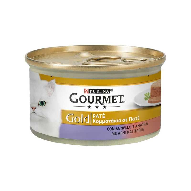 PURINA Gourmet Gold Paté avec Canard et Agneau 85 g. PURINA Gourmet Gold Paté avec Canard et Agneau 85 g.