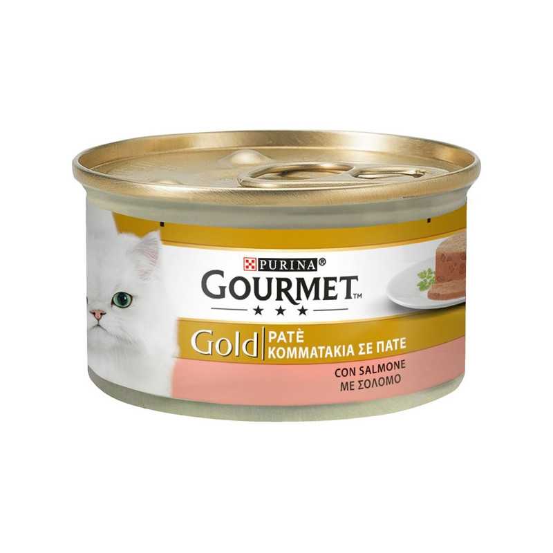 PURINA Gourmet Gold Paté avec Saumon 85 g.